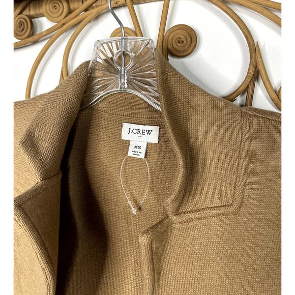 J.Crew tan sweater blazer Xs - Picture 5 of 9